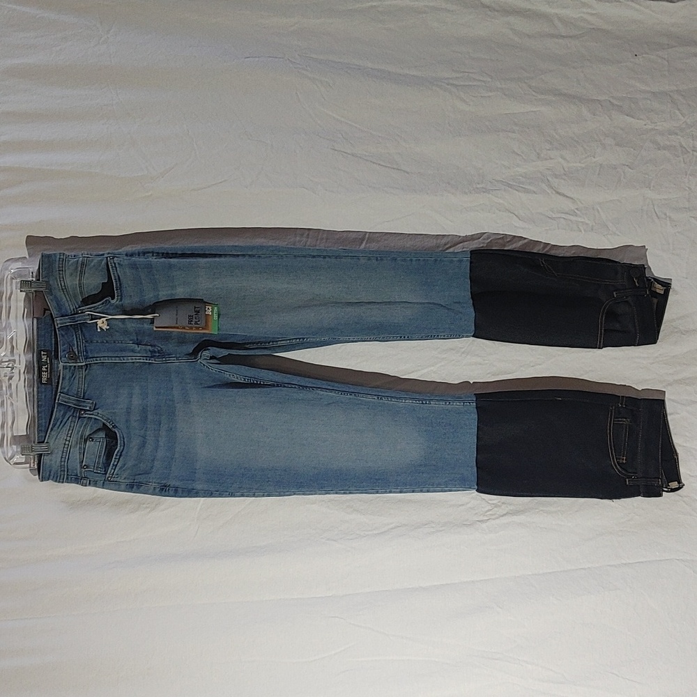 Free Planet Constructed Skinny Jeans